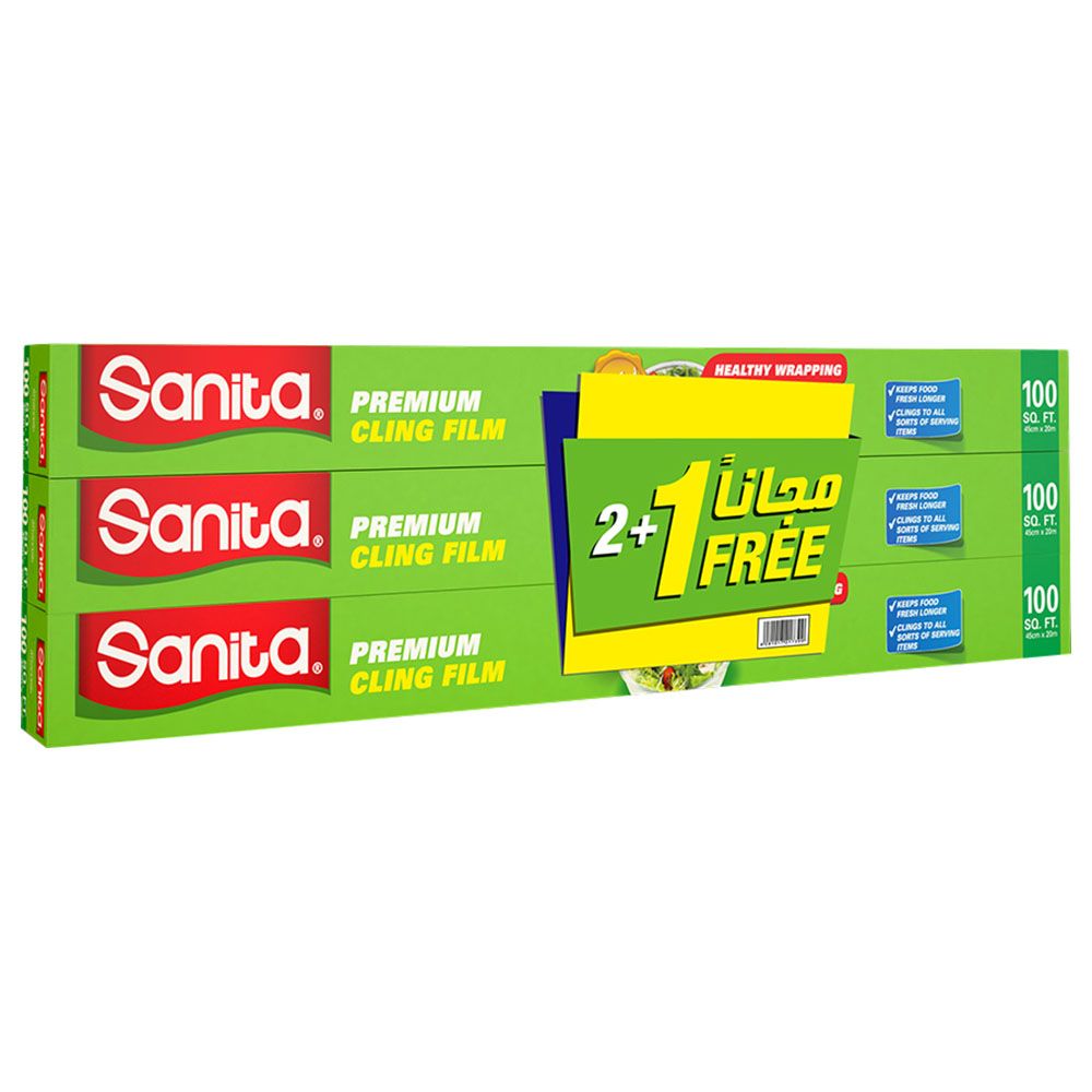 Sanita - Cling Film 100 Sqft 2+1 Free Roll