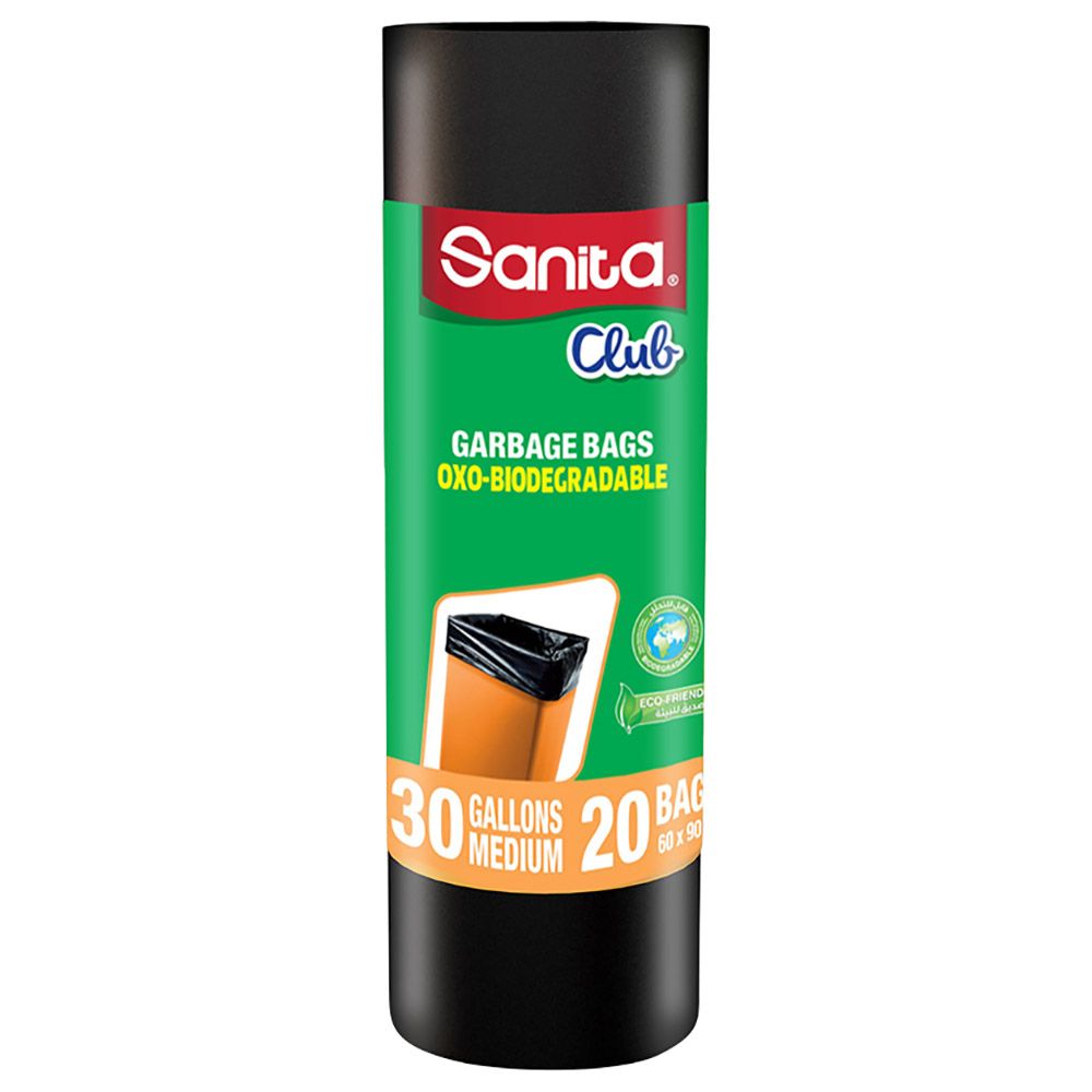 Sanita Club - Garbage Bags 30 Gallons Medium 20 Bags