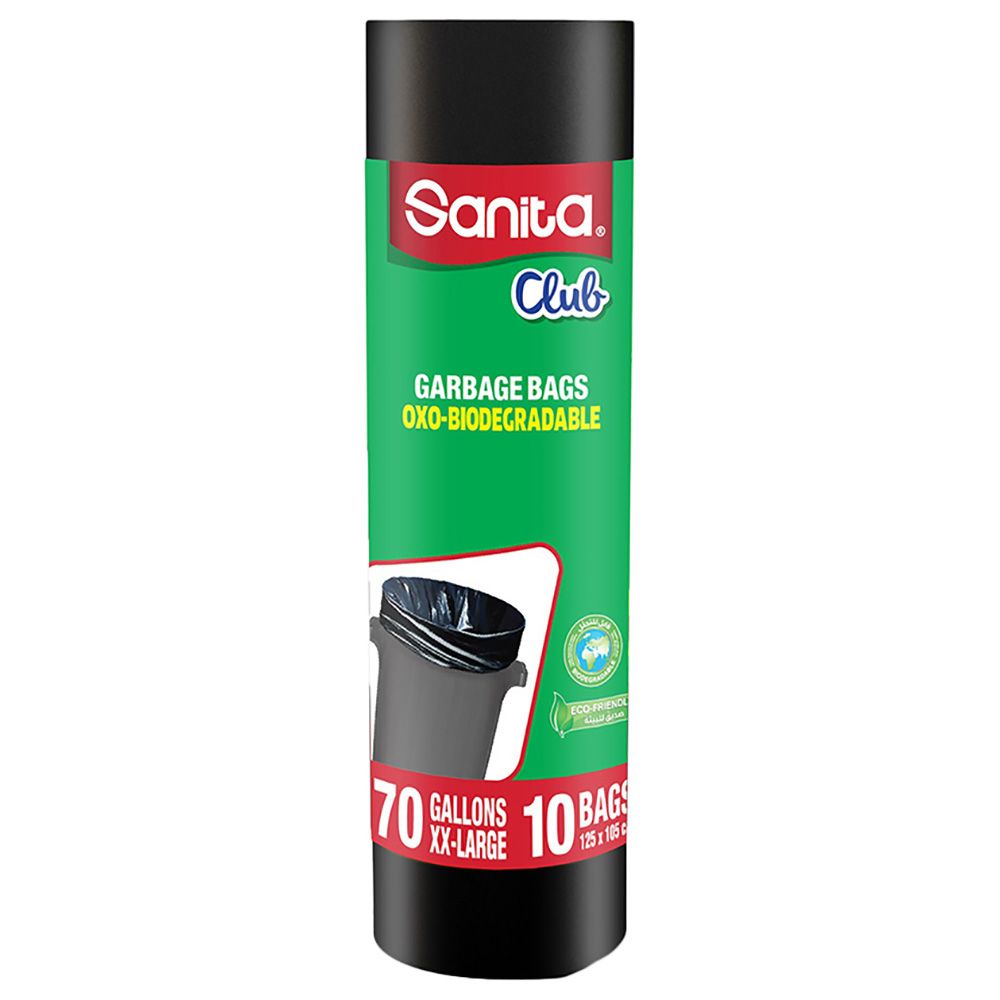 Sanita Club - Garbage Bags Biodegradable 70 Gallons 10 Bags