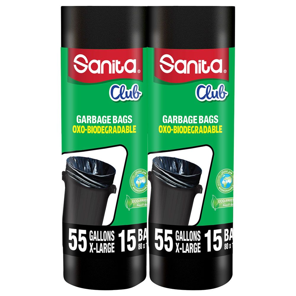 Sanita Club - Garbage Bags Twin Pack Roll - X-Large - 30pcs