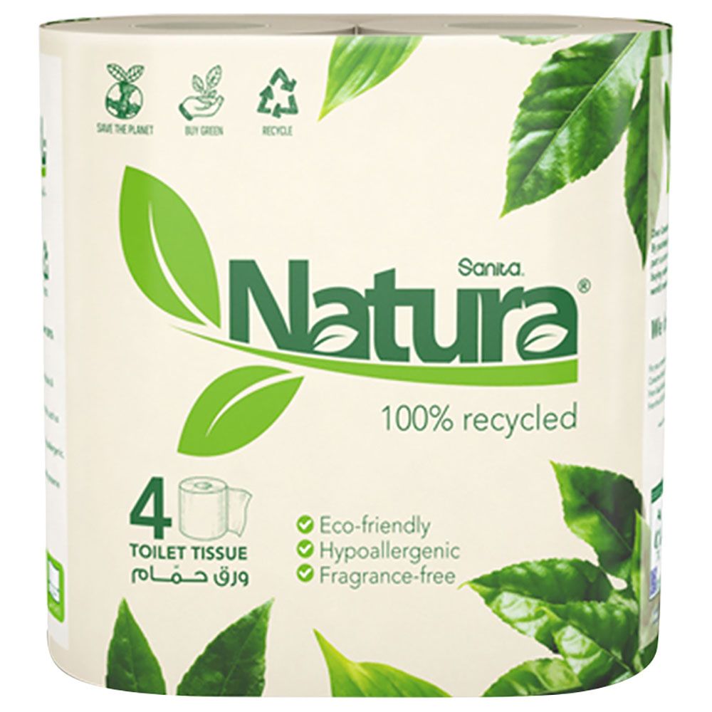 Natura - Toilet Tissue 2 Ply Emb - 200 Sheets - 4 Rolls