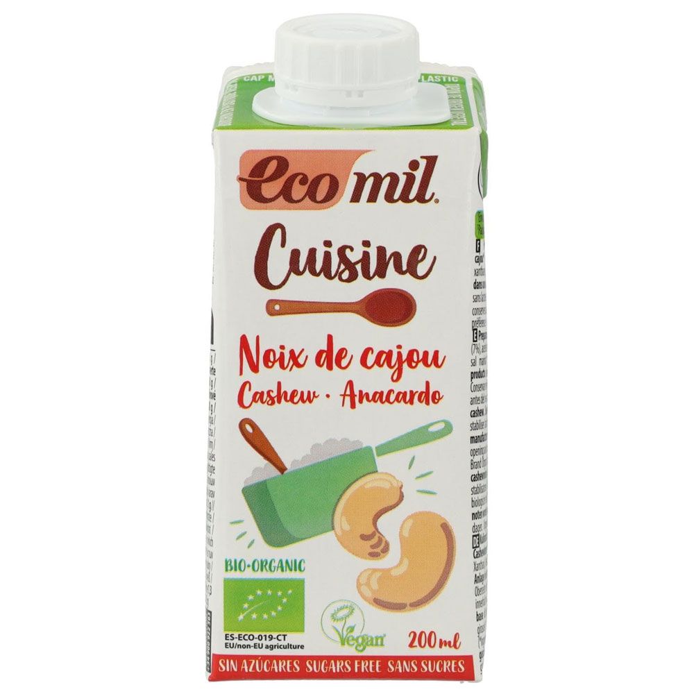 Ecomil Cuisine Cashew Sugar Free Bio 200ml