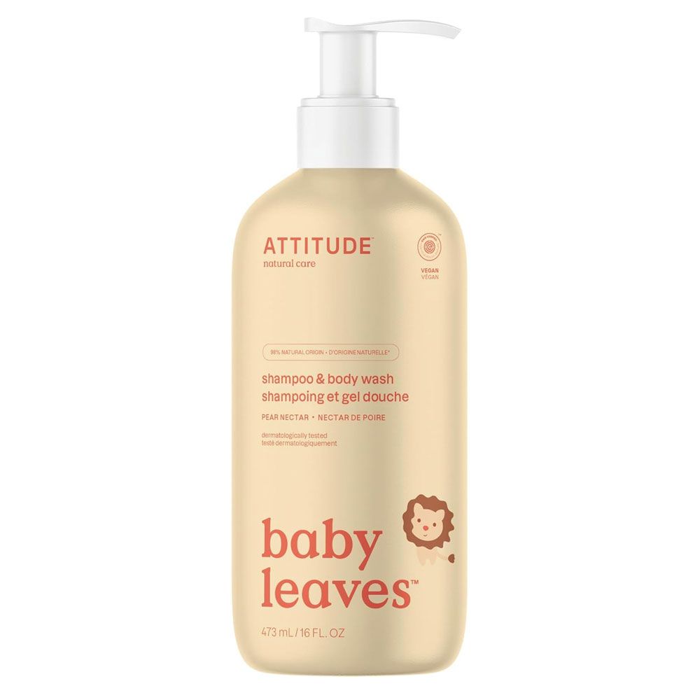 Attitude - 2-in-1 Baby Leaves Shampoo 473ml - Pear Nectar