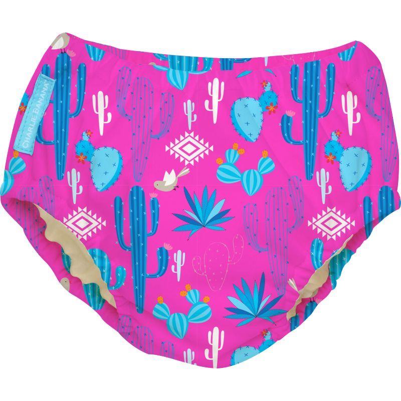 Charlie Banana - 2-in-1 Swim Diaper Pants - Cactus Rose