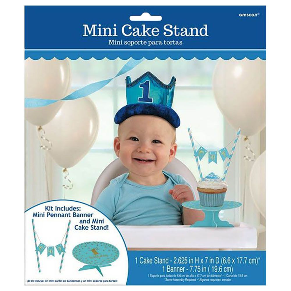 1st Birthday Boy Mini Cake Stand Kit