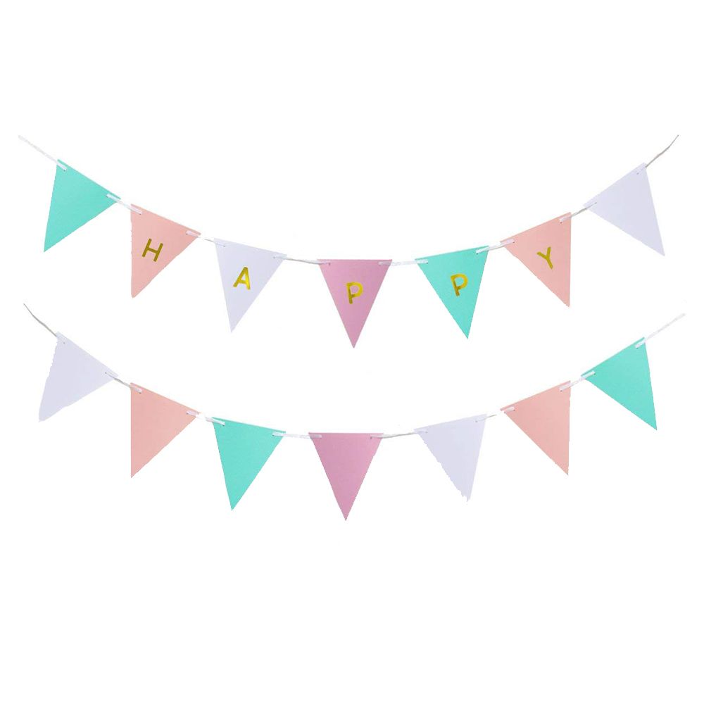 Amscan - Pastel Customizable Pennant Banner 12ft