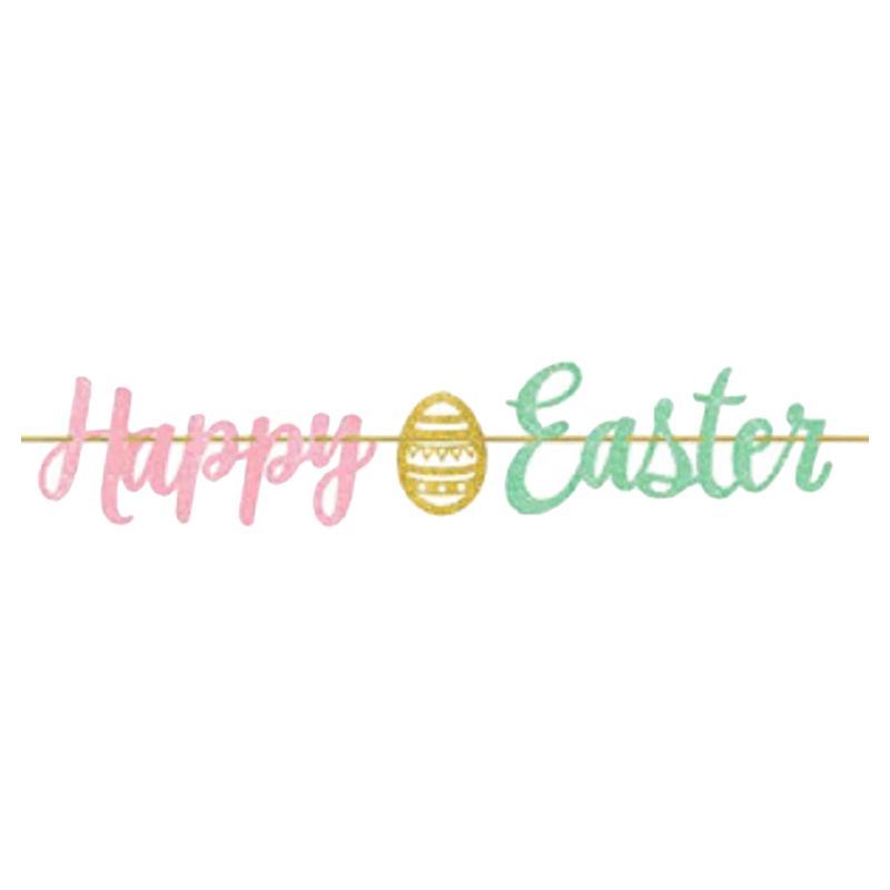 Party Centre - Easter Glitter Ribbon Banner