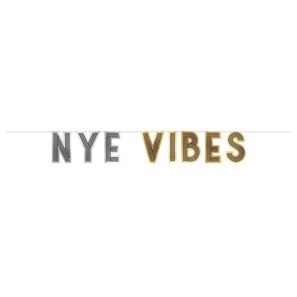 Party Centre - Nye Vibes Letter Banner