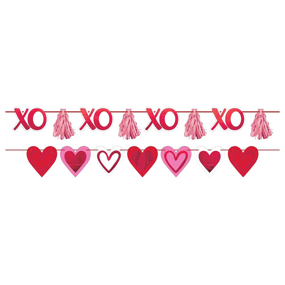 Party Centre - Valentines Multi Pack Letter Banners - 2pc