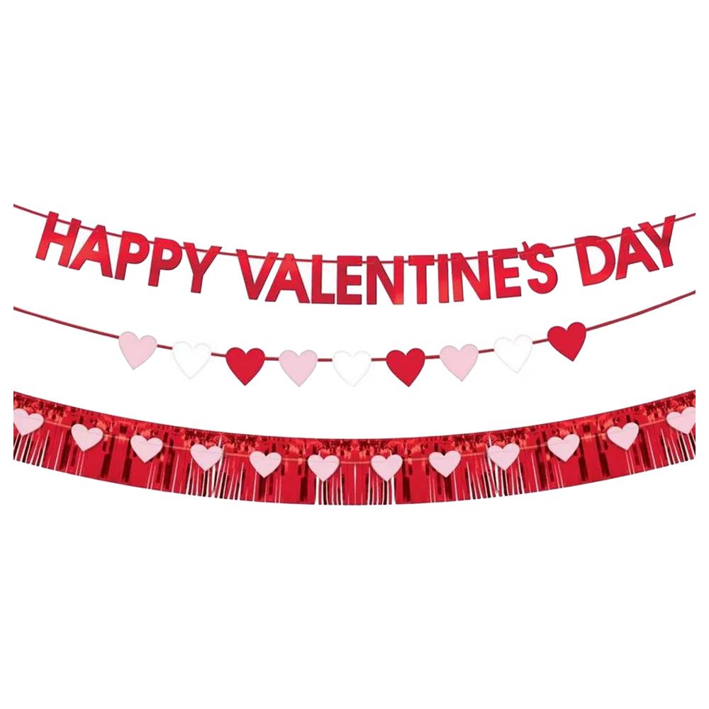 Party Centre - Valentine Foil & Paper Banner Kit