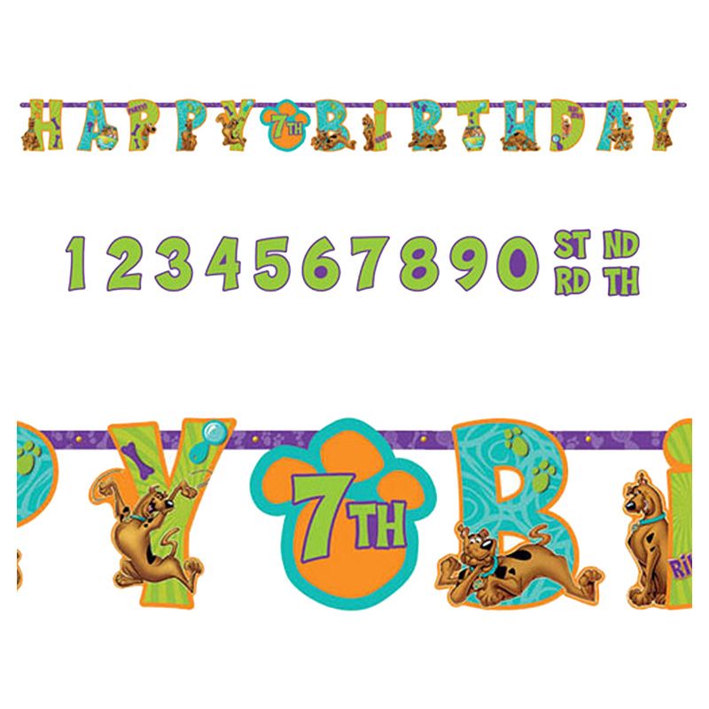 Scooby-Doo Jumbo Add-An-Age Letter Banner