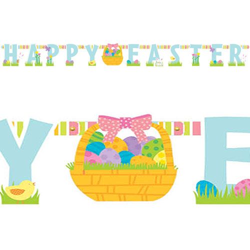 Happy Easter Letter Large Banner