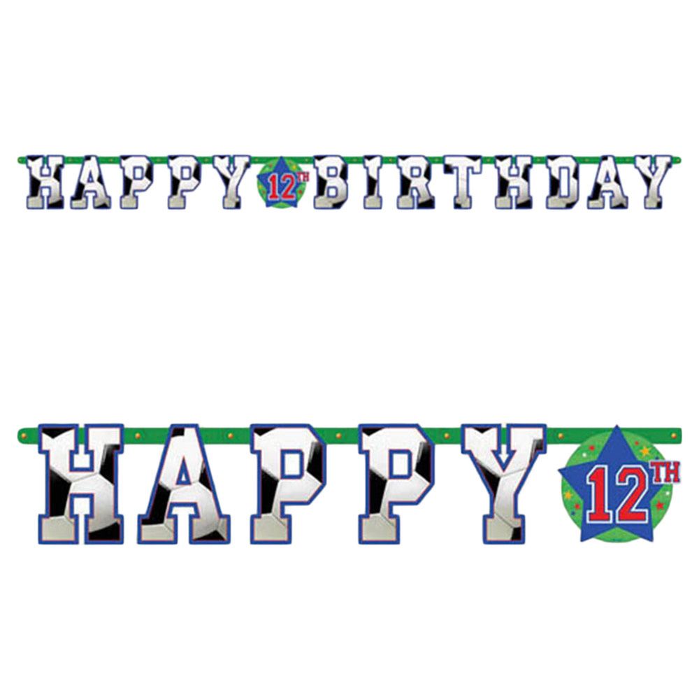 Soccer Happy Birthday Add An Age Jumbo Banner