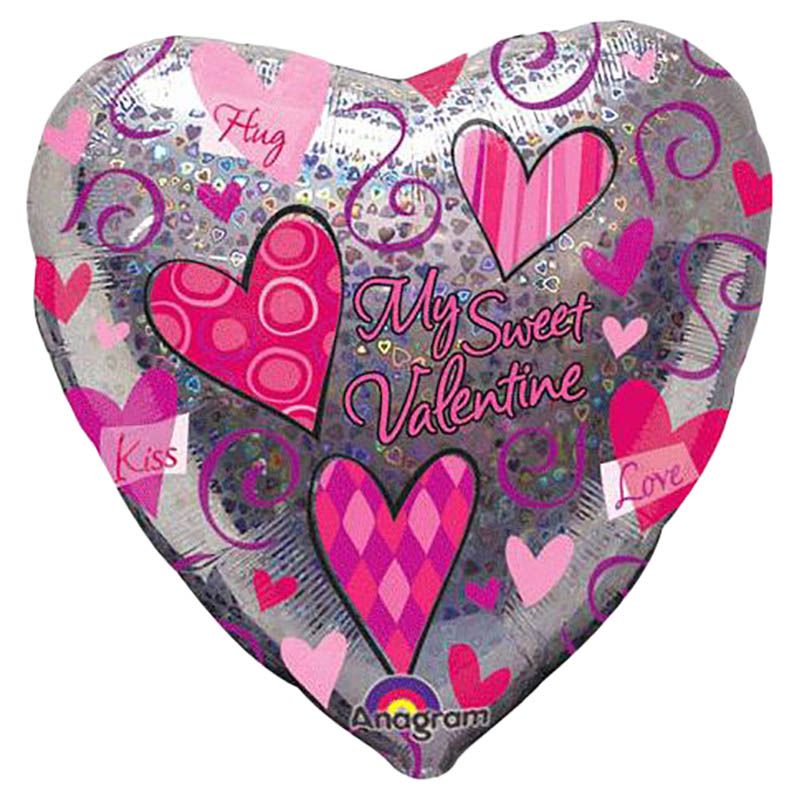 My Sweet Valentine Holographic Balloon