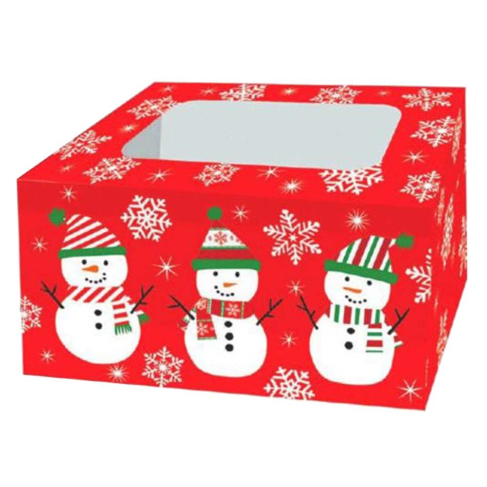 Snowman Treat Box - Red