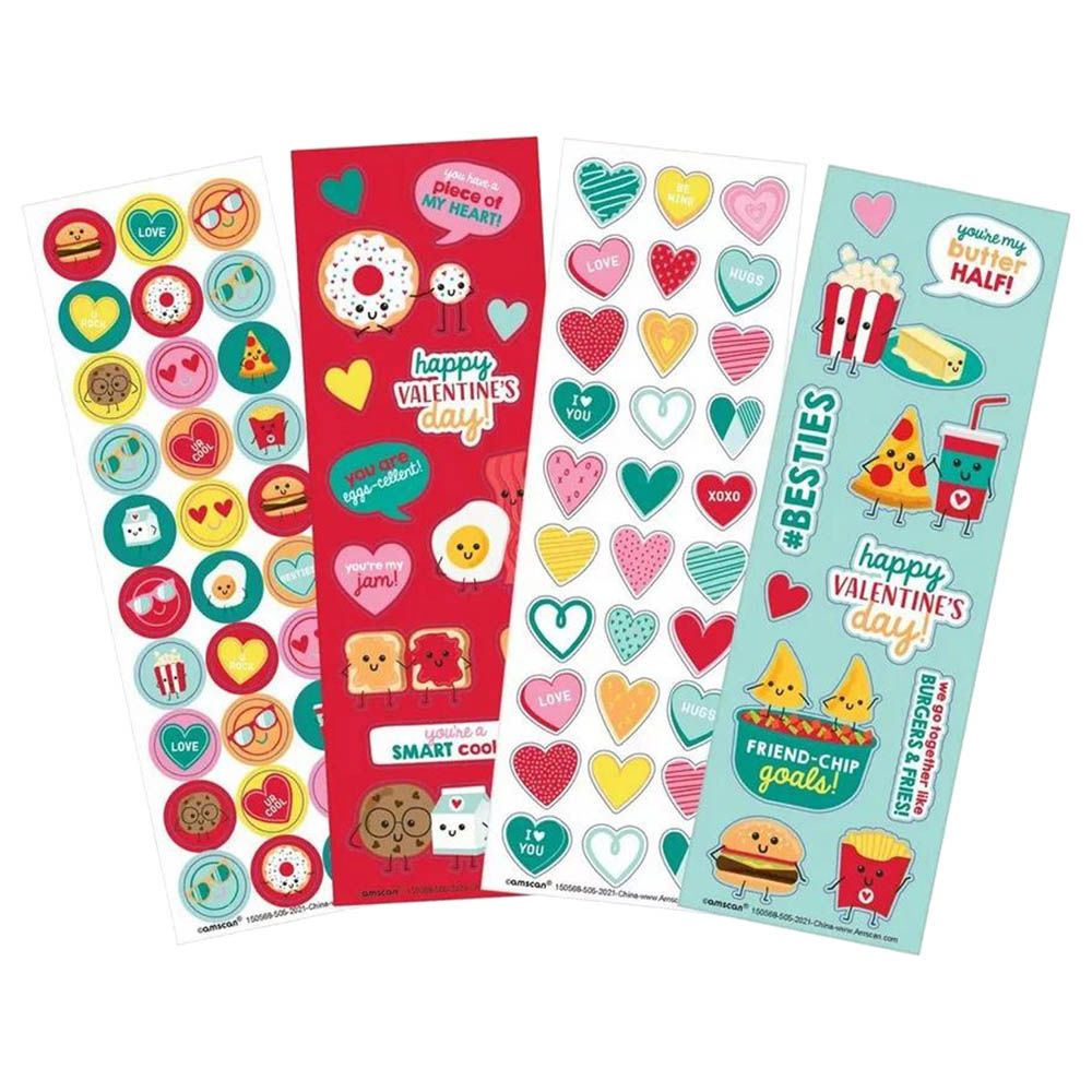 Party Centre - Valentines Stickers Hi Count Favour