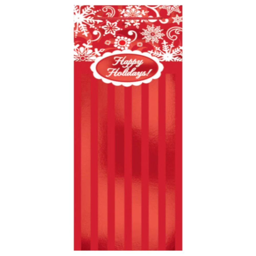 Red & White Cheers Bottle Bag