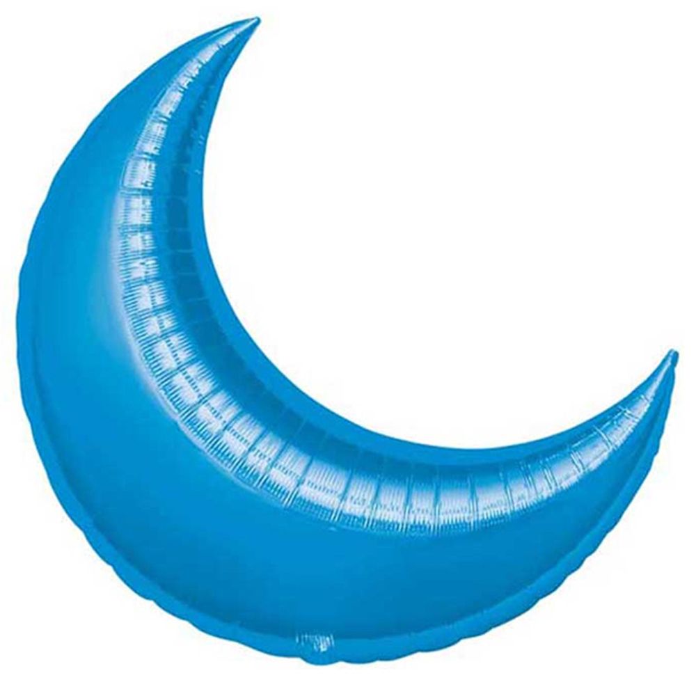 Anagram - A25 Blue Crescent Mini Shape Balloon 17in