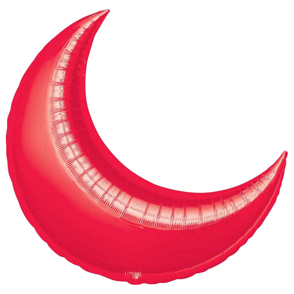 Party Centre - 26-inch Crescent Super Shape Balloon - Red