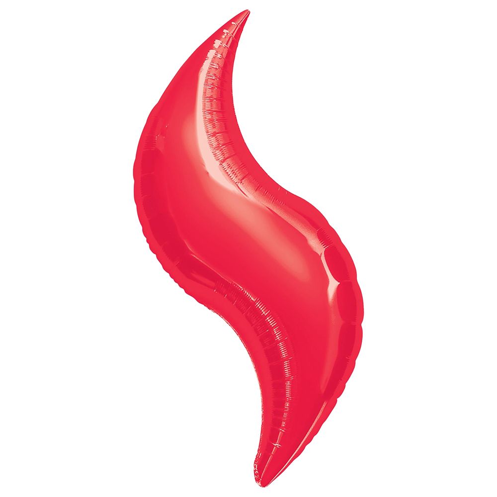 Party Centre - 42-inch Curve Super Shape Balloon - Red