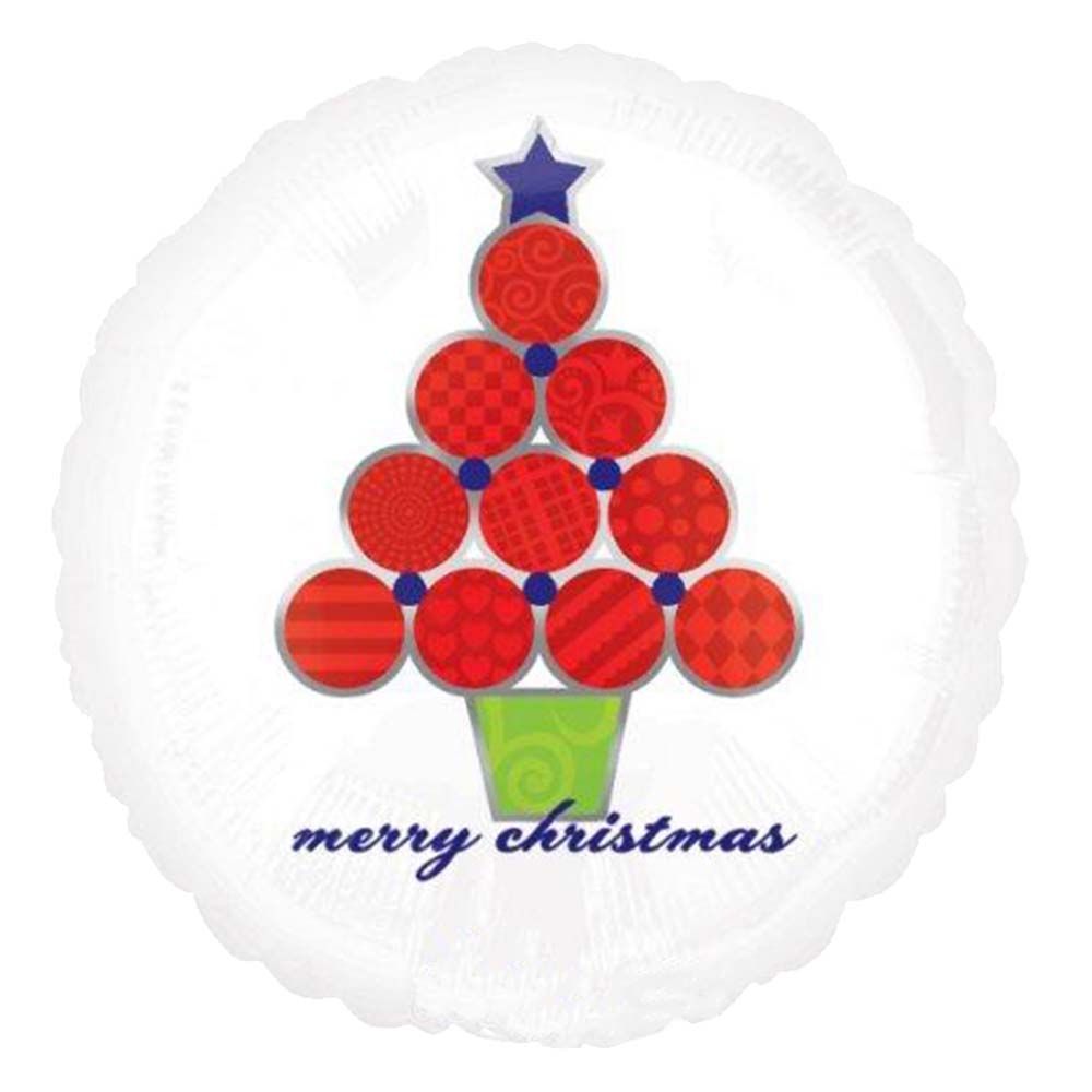 Festive Christmas Tree Foil Balloon 18"