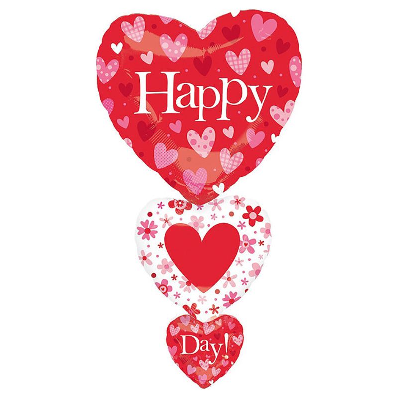 Valentine Stacker Supershape Foil Balloon