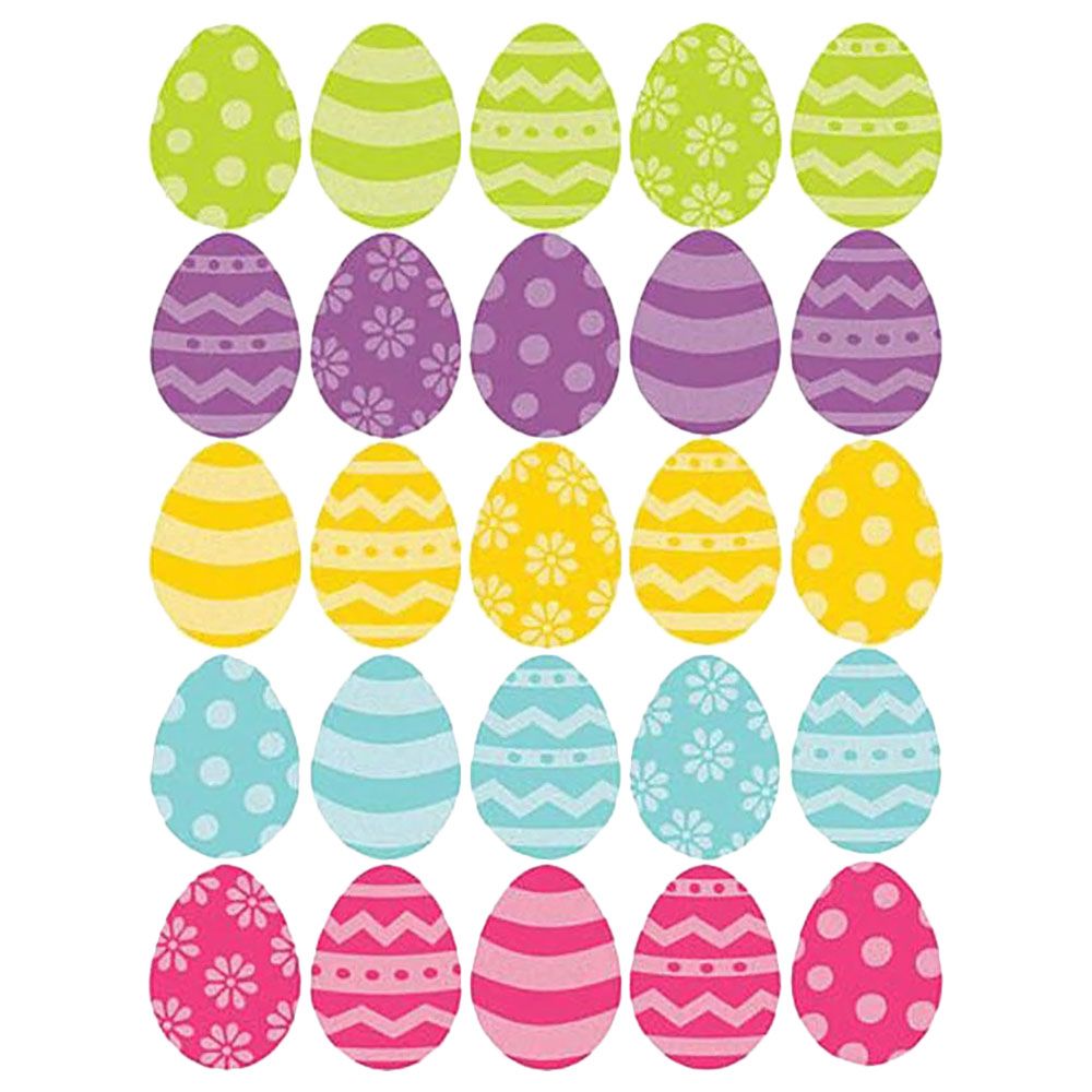 Party Centre - Easter Mini Glitter Cutouts - 50pc-Set