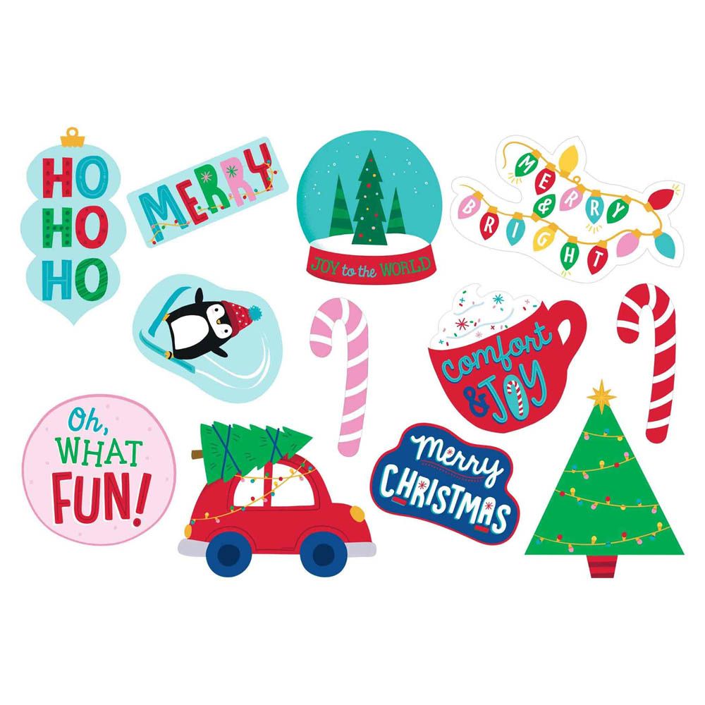 Amscan - Merry & Bright Value Pack Paper Cutouts