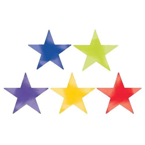 Amscan - Rainbow Star Foil Cutouts 9" 5pcs