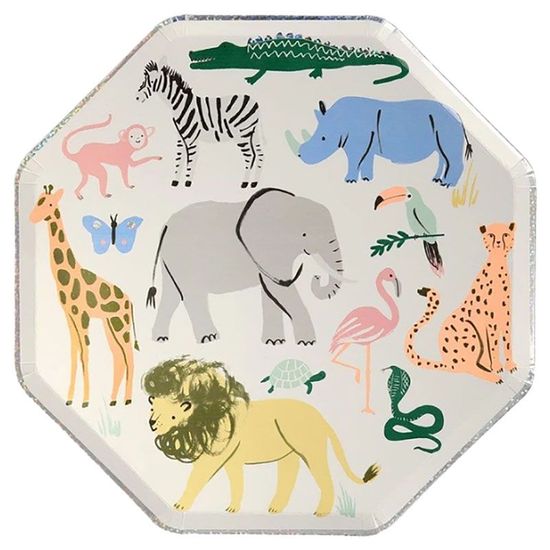 Meri Meri - Safari Animals Dinner Plates