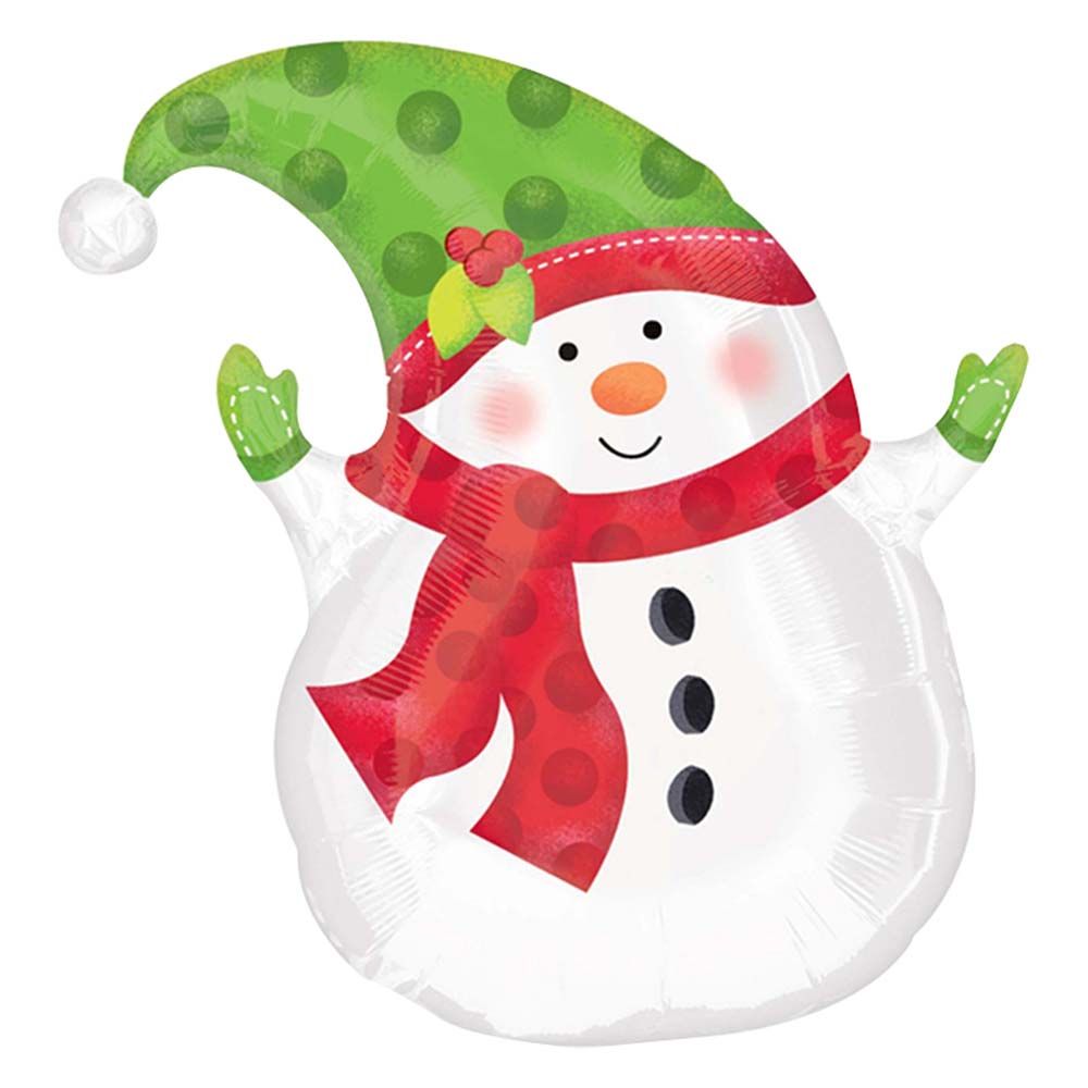 Winter Snowman Foil Balloon 18"