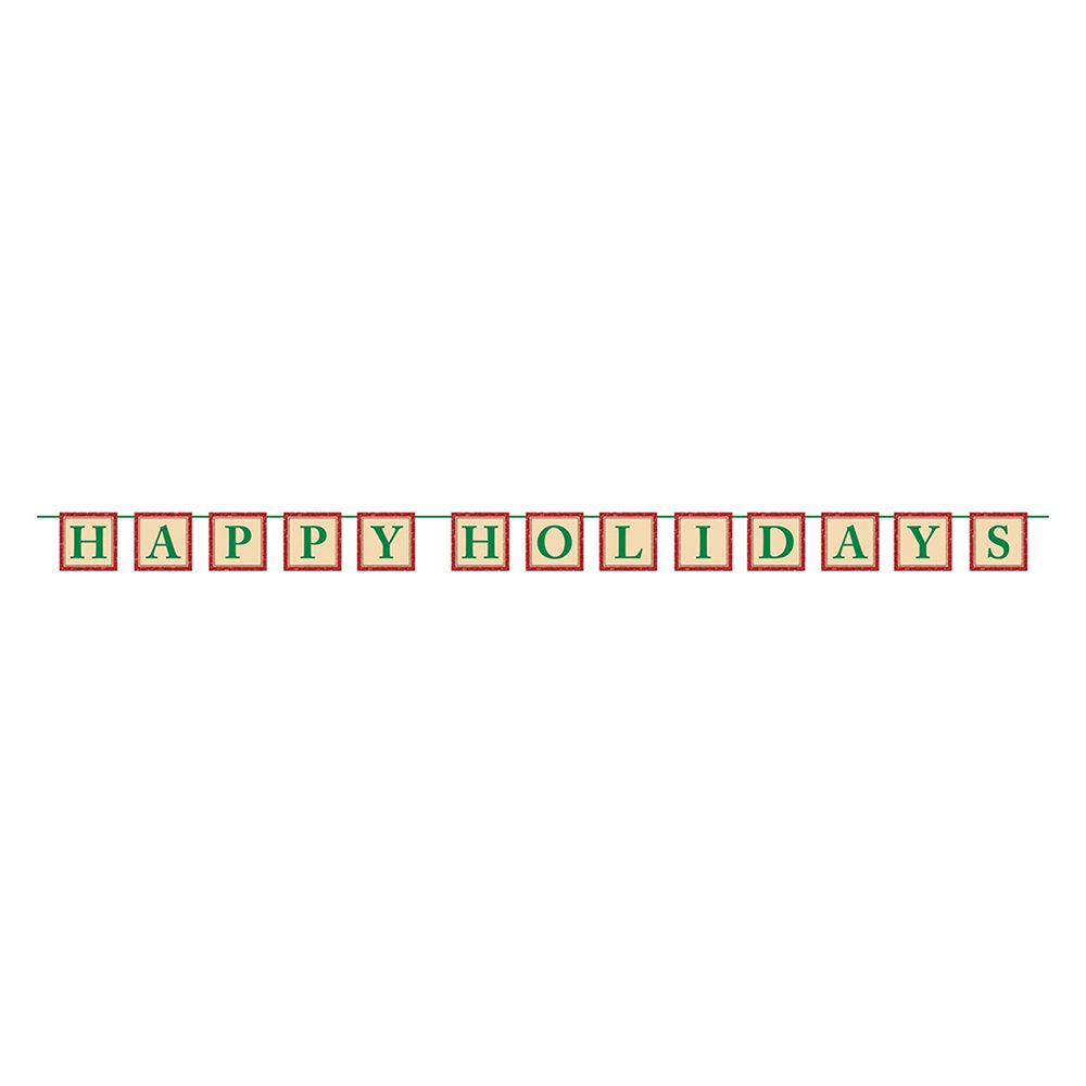 Amscan - Happy Holidays Letter Banner