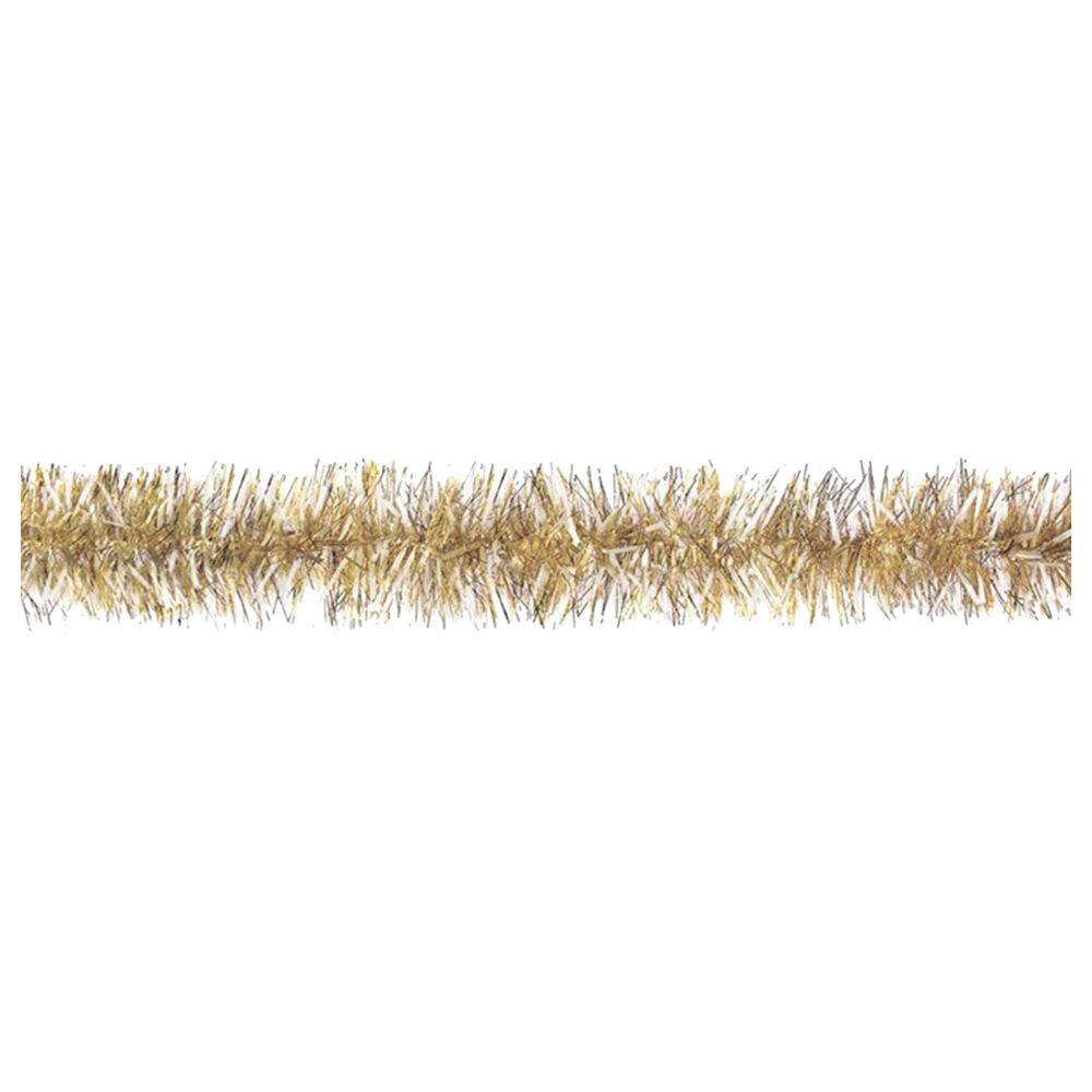 Gold/White Tinsel Boa Garland 9Ft