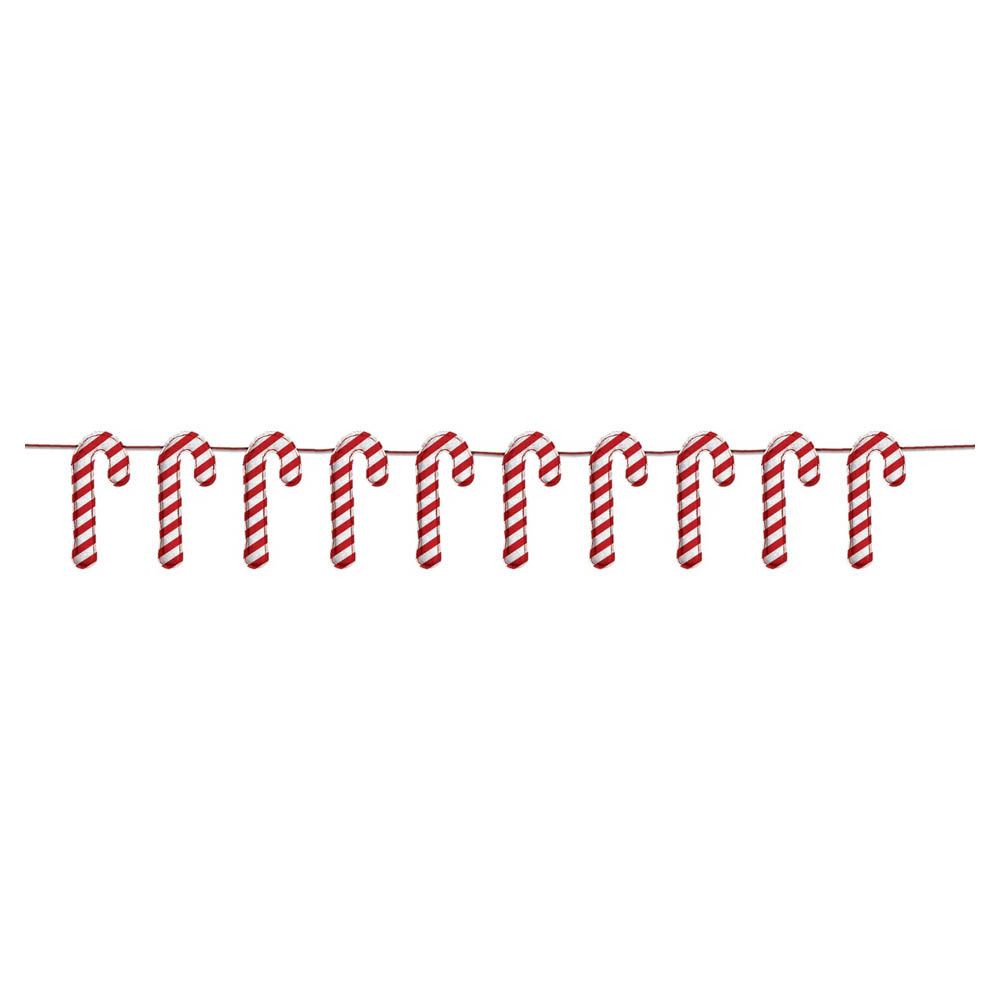 Amscan - Candy Cane Stuffed Garland Fabric