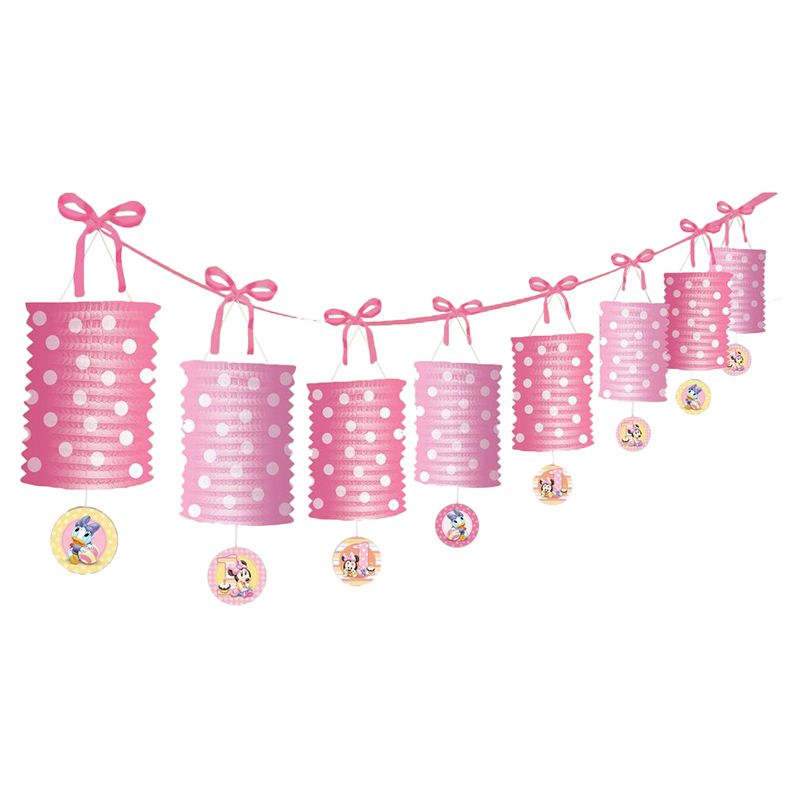 Minnie Mouse 1st Birthday Lantern Garland 12ft