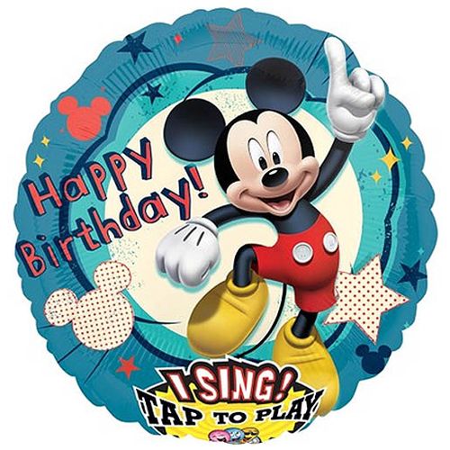 Mickey Clubhouse Birthday Singing Balloon 28"