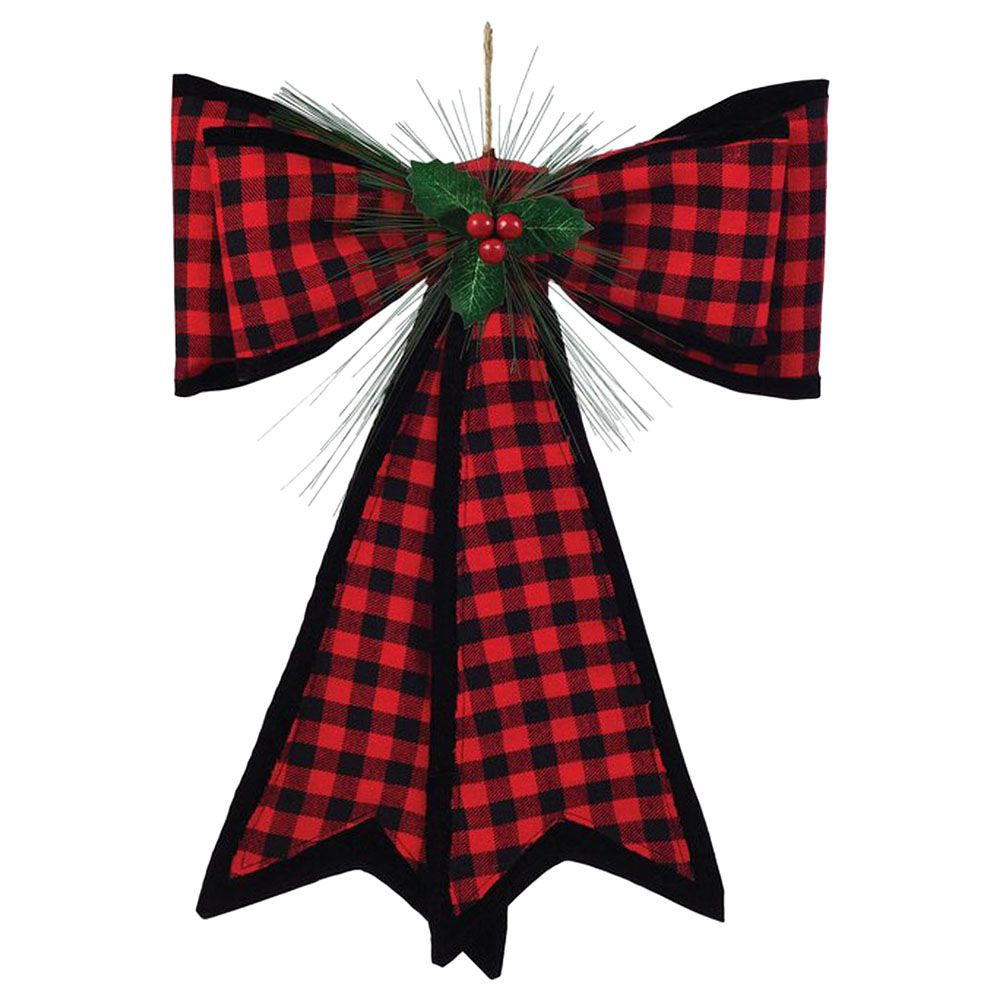 Amscan - Christmas Traditional Plaid Deluxe Bow