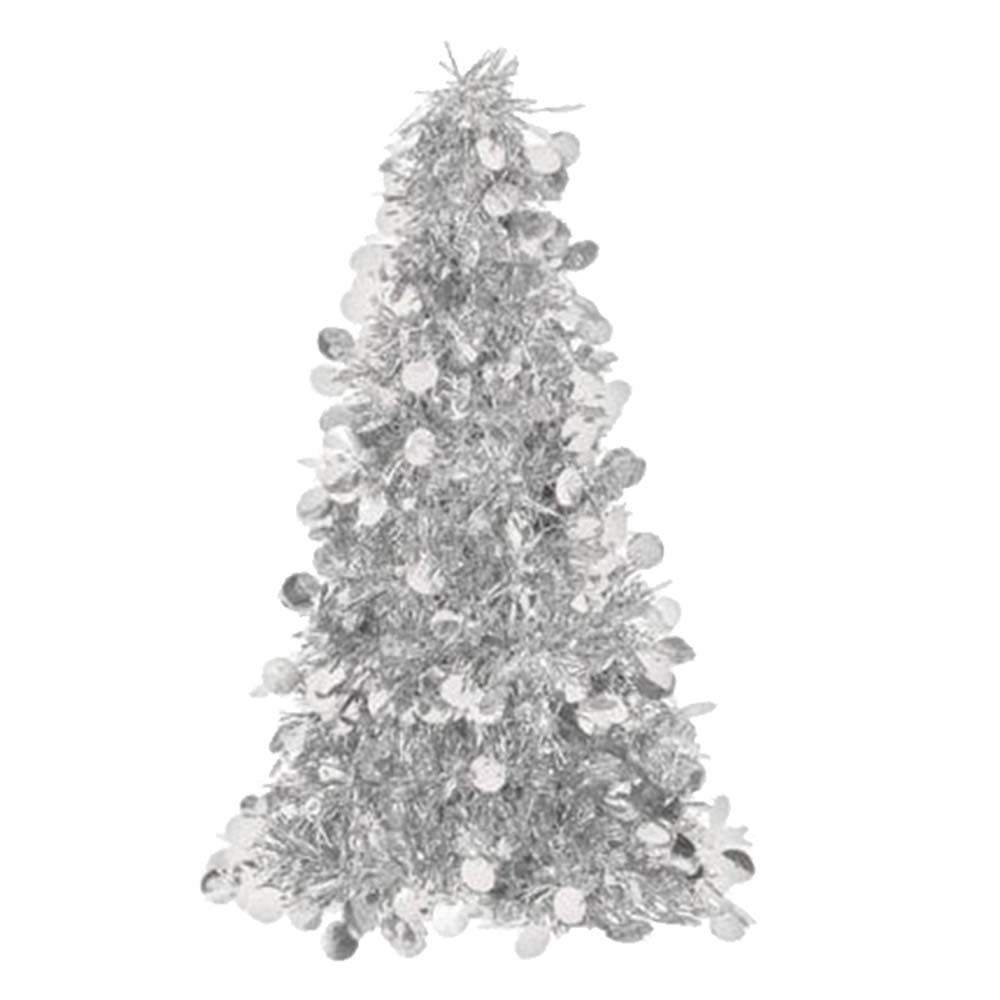 Tree Small Tinsel 10" - Silver