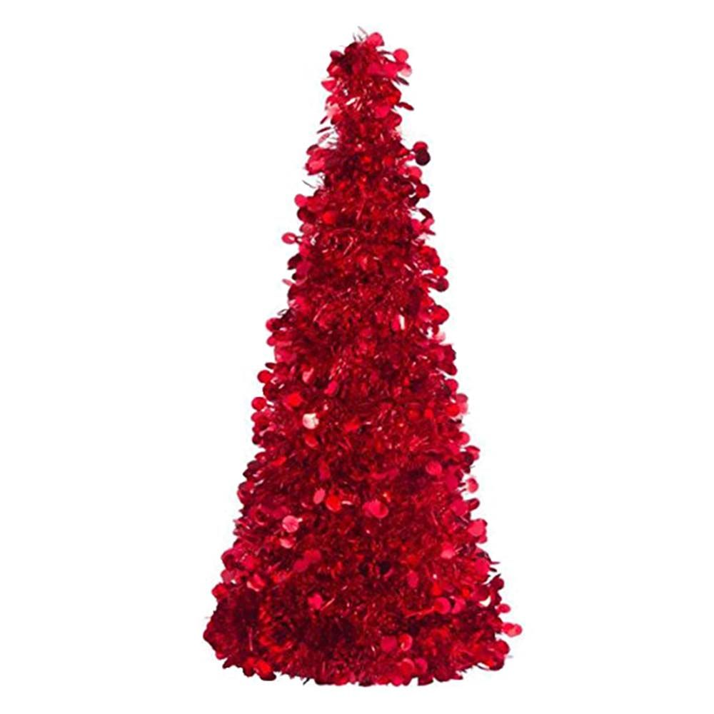 Tree Large Tinsel 18" - Red