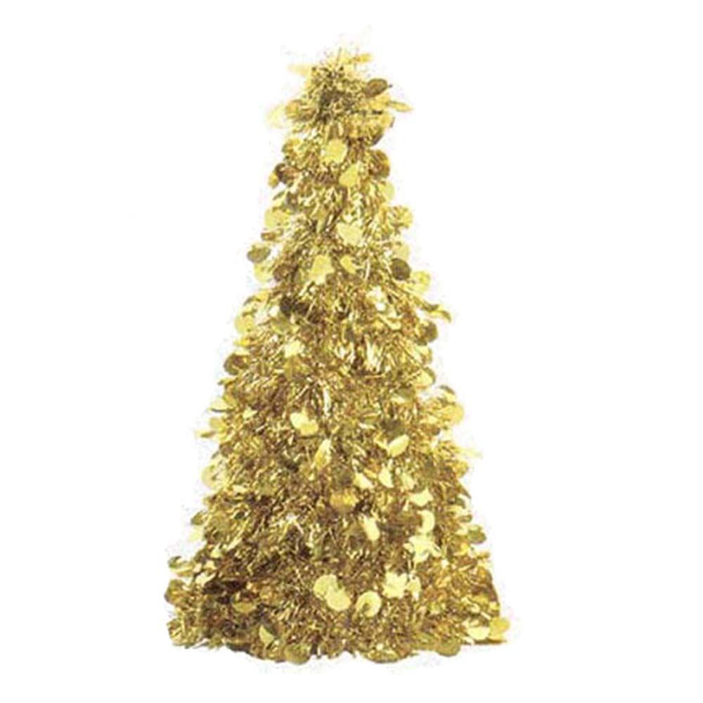 Tree Small Tinsel 10" - Gold