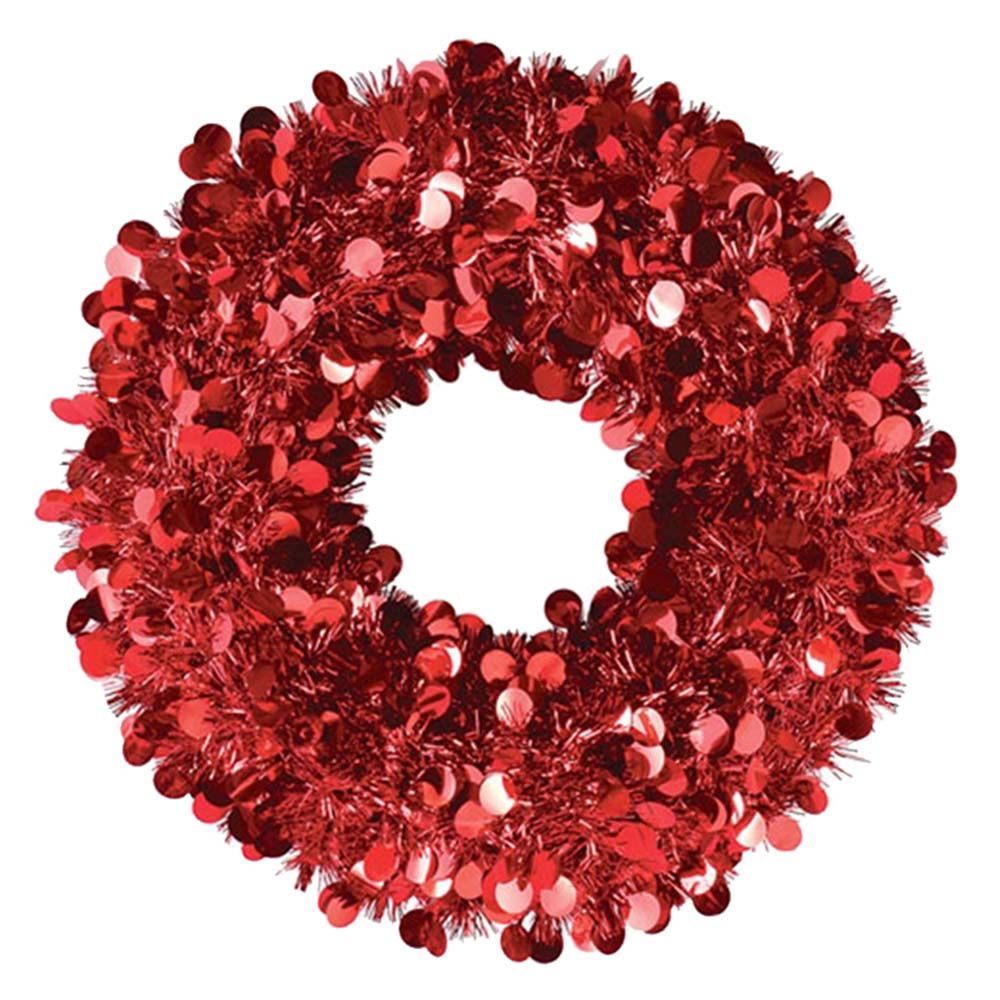 Jumbo Wreath 17" - Red