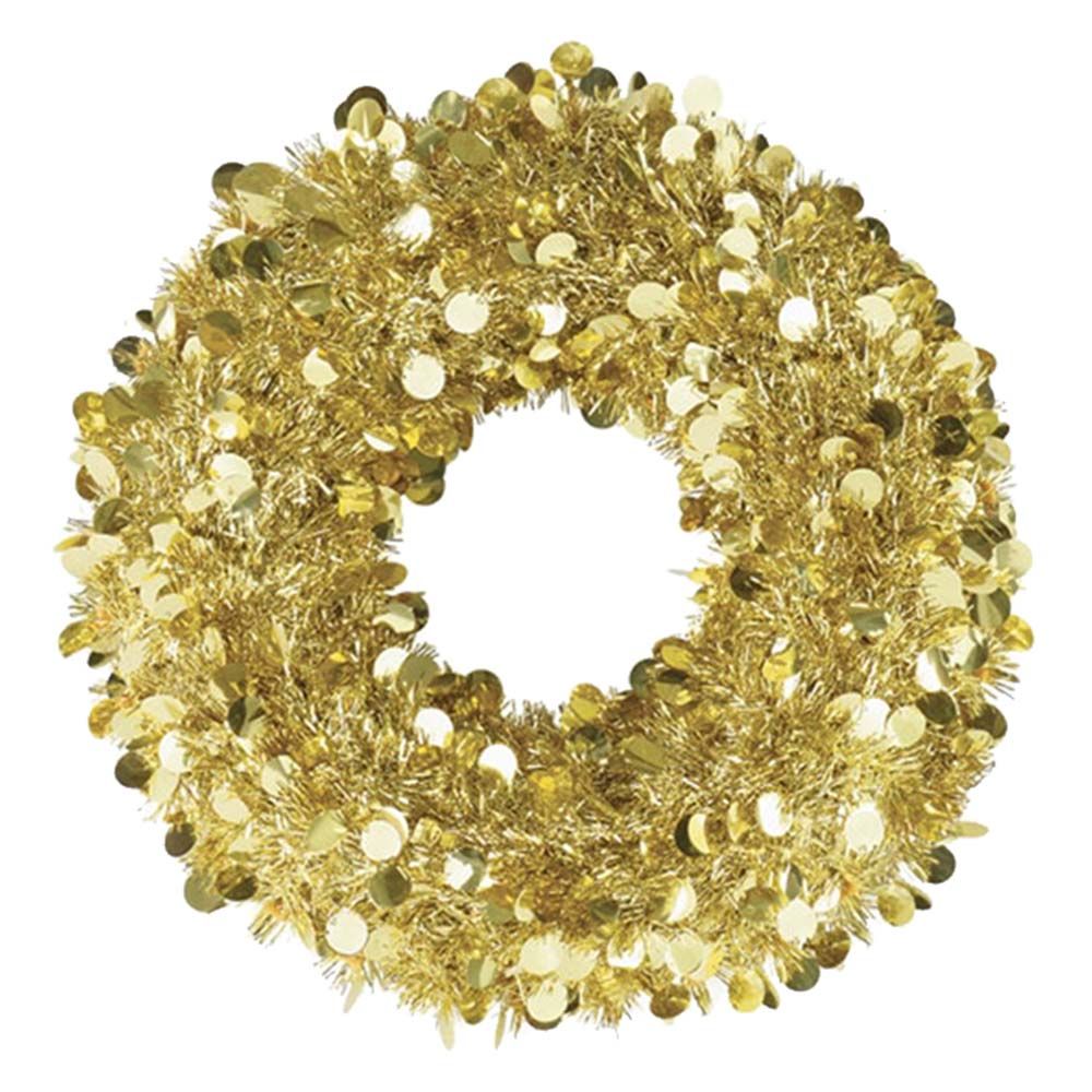 Jumbo Wreath 17" - Gold