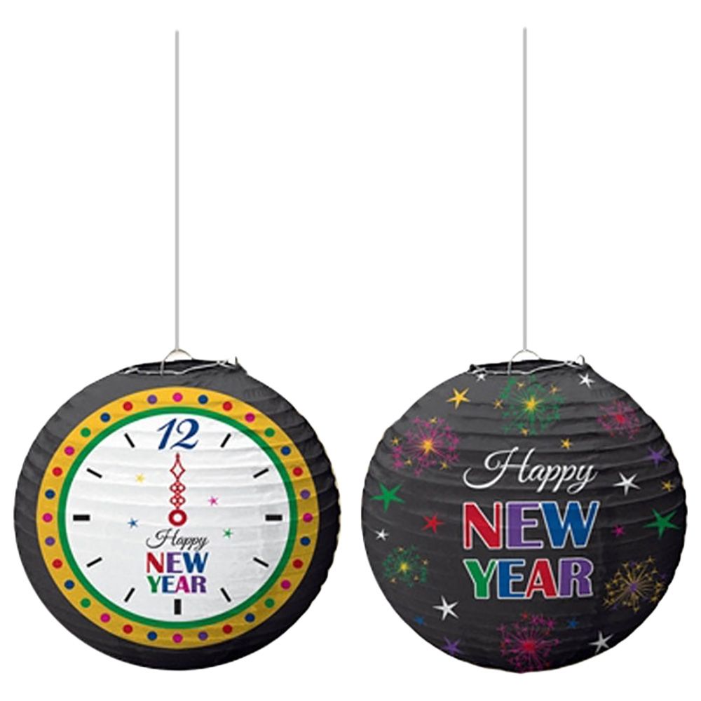 Party Centre - Happy New Year Mega Value Clock Lantern