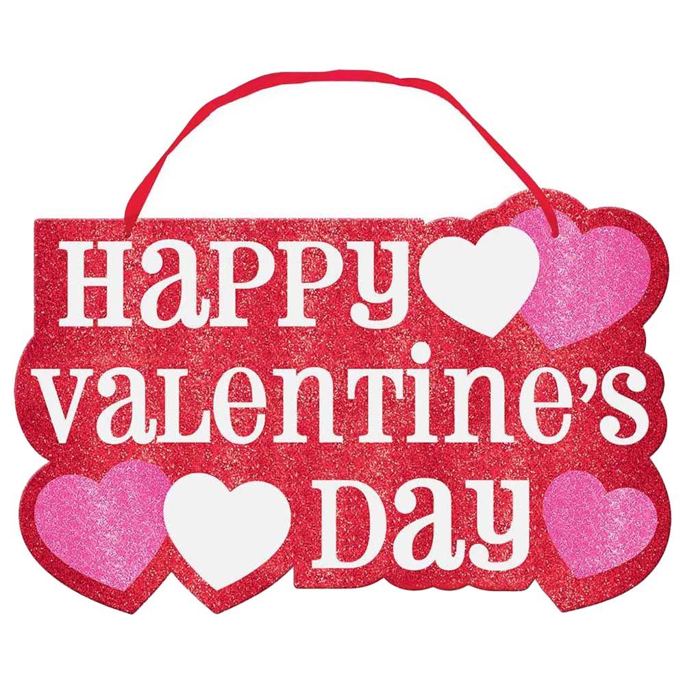 Valentine's Day Large Glitter Sign