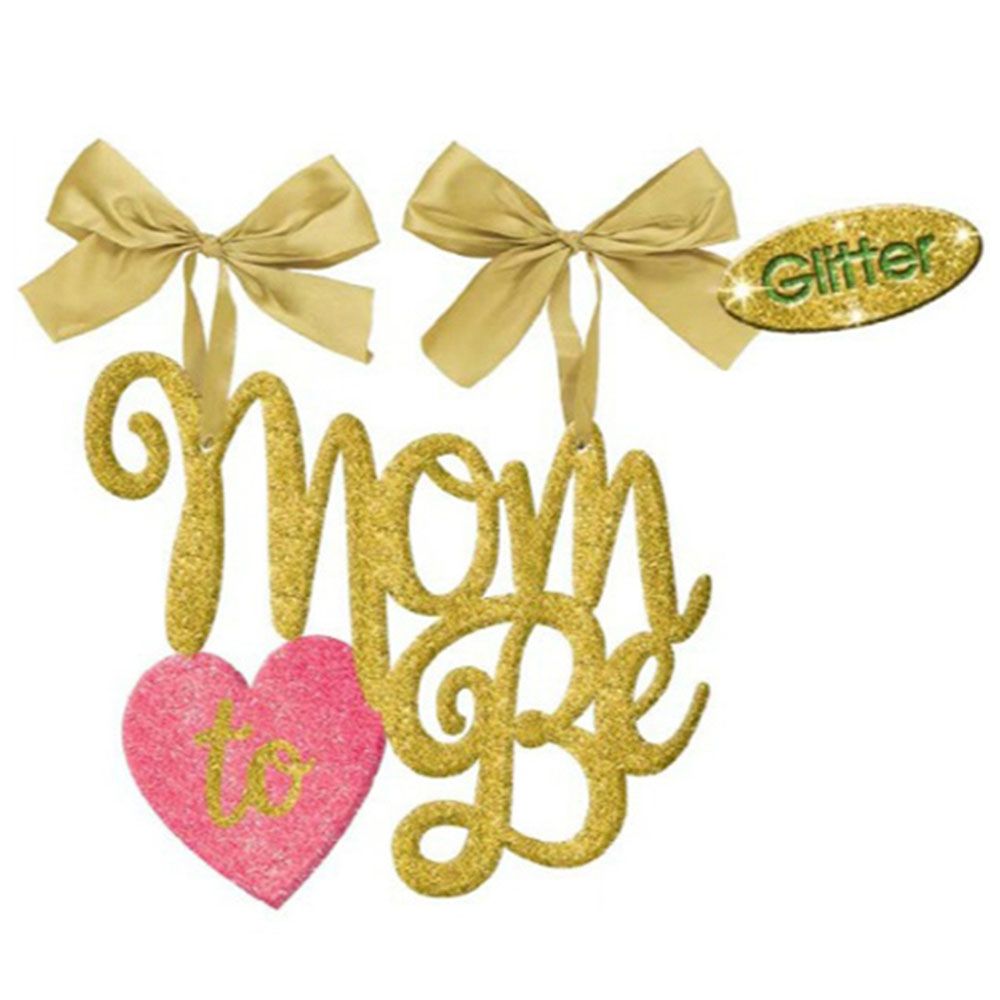 Amscan - Mom To Be Chair Hanging With Glitter Sign