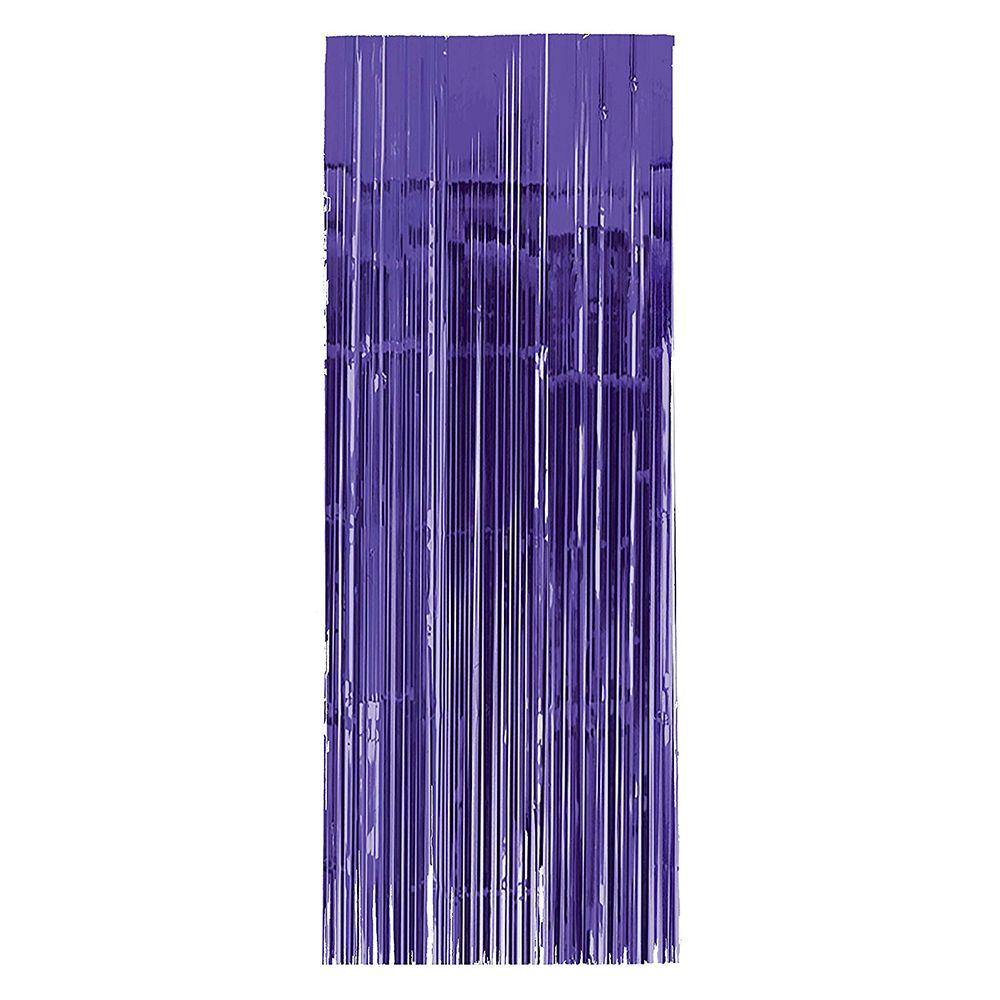 Amscan - Metallic Curtain 8ft - Purple