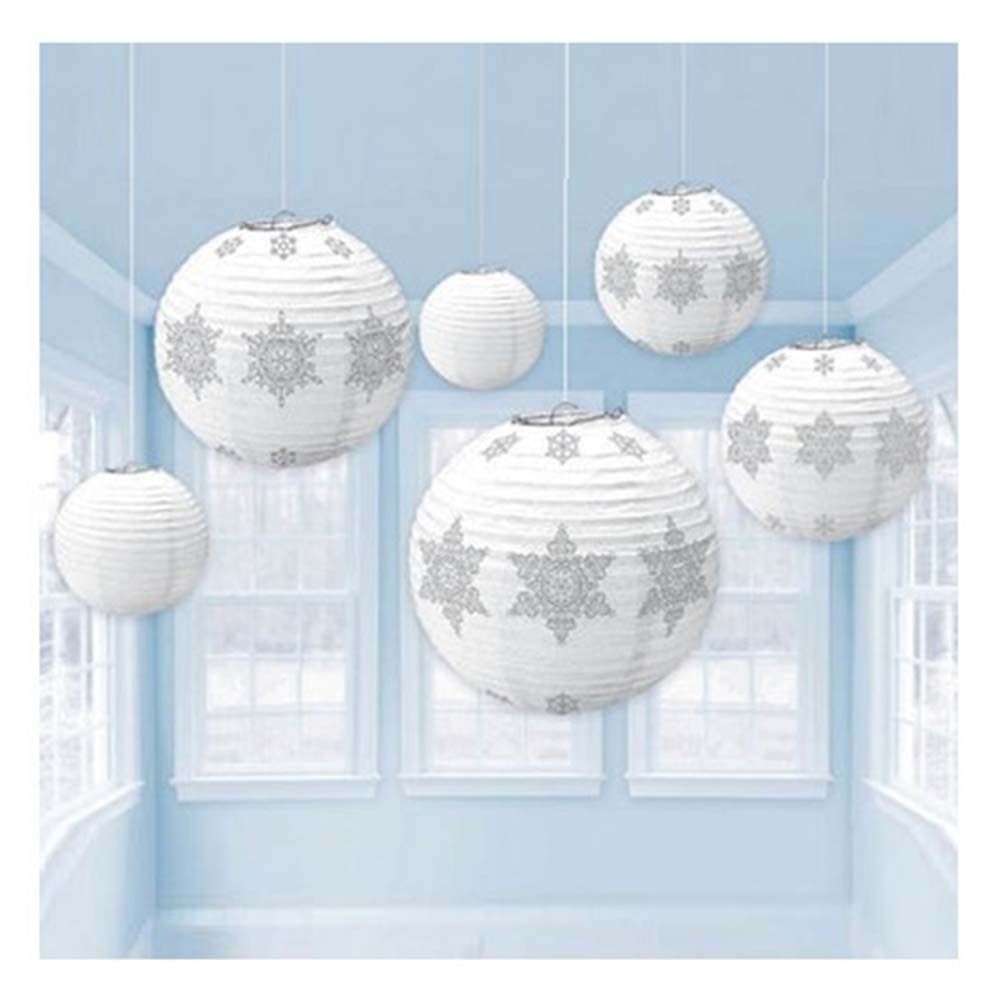 Winter Icon Paper Lanterns 6pcs