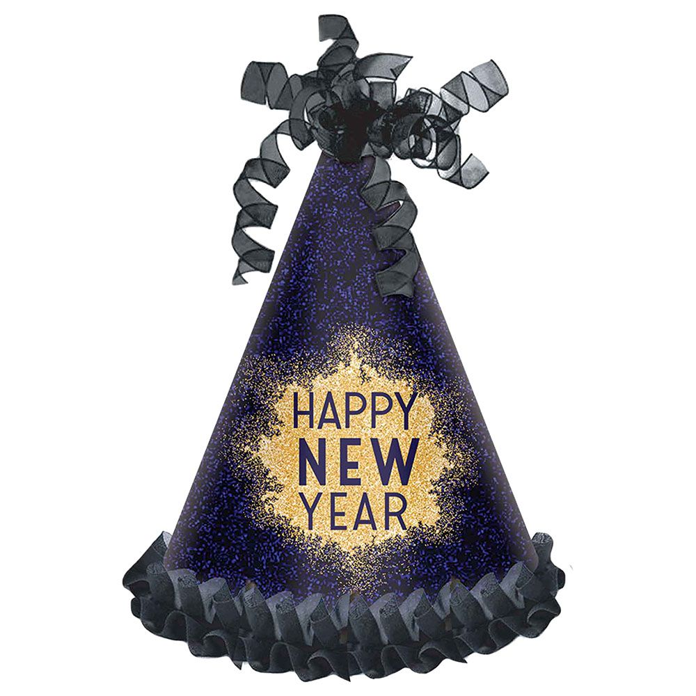 Amscan - Happy New Year Midnight Cone Hat