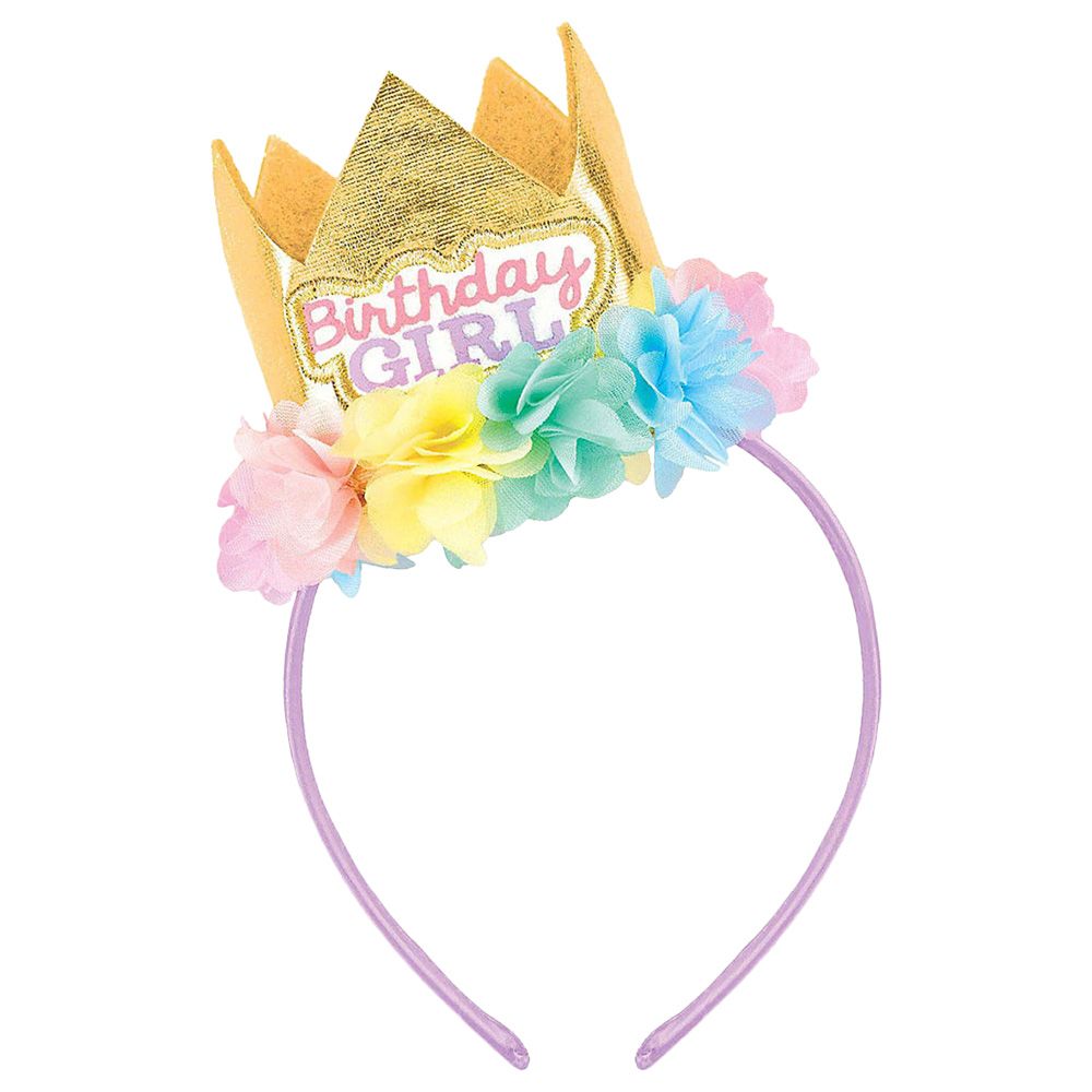 Amscan - Young Birthday Girl Crown Headband