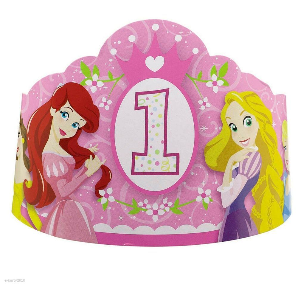 Disney Princess 1st Birthday Tiaras